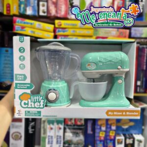 SET DE BATIDORA Y LICUADORA DE JUGUETE DE LITTE CHEF