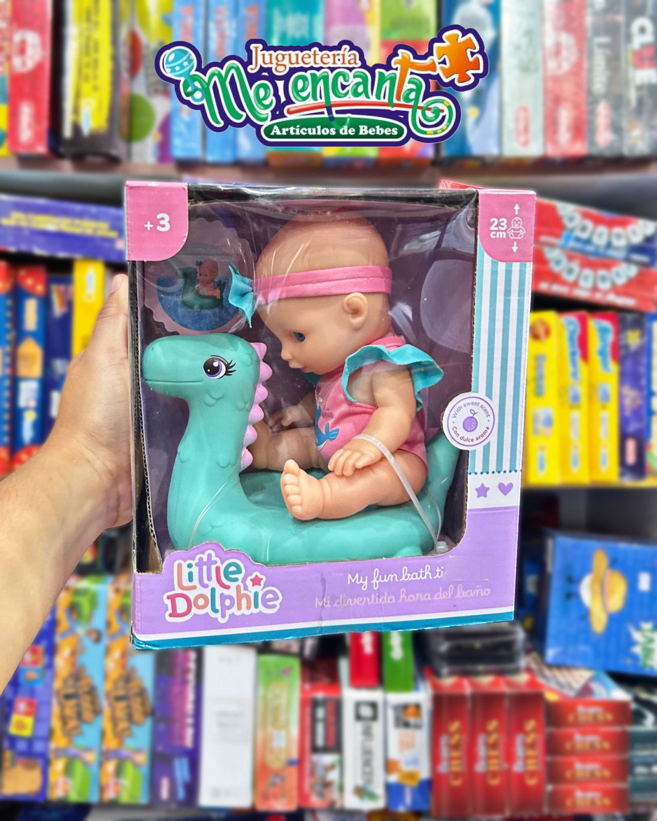 LITTLE DOLPHIE MI DIVERTIDA HORA DEL BAÑO