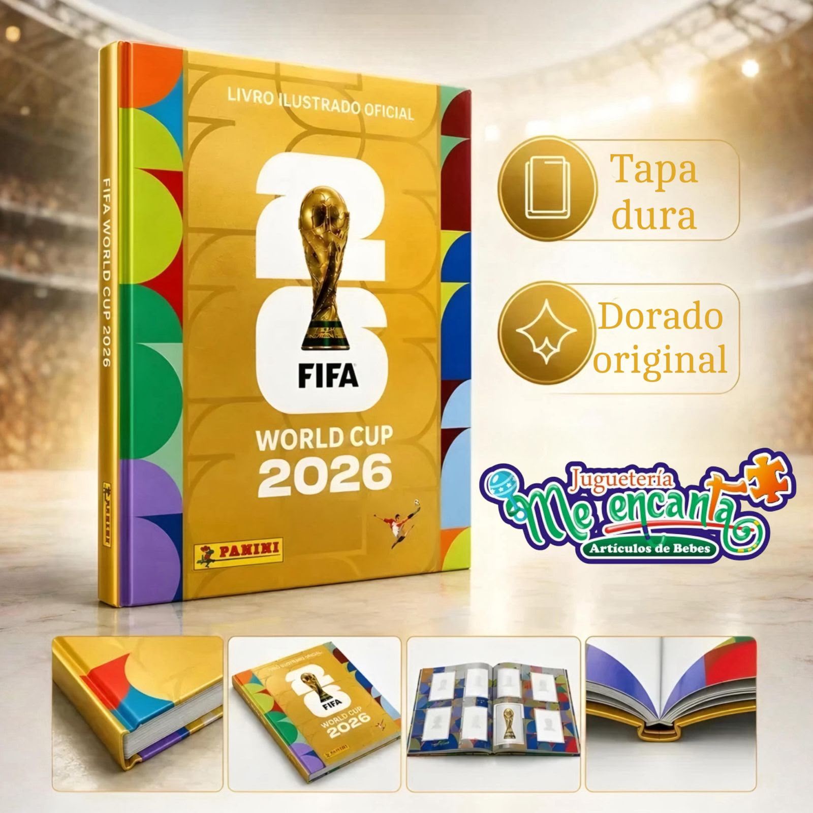 ALBUM DEL MUNDIAL TAPA DORADA